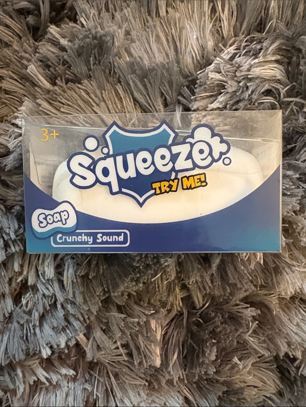 Squeeze White Soap Crunchy Sound Sensory Toy